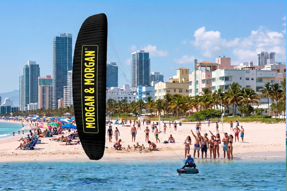 KiteBanner on beach